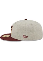 New Era Central Michigan Chippewas Mens Grey Heather Patch 59FIFTY Fitted Hat