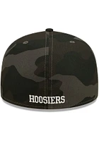 New Era Indiana Hoosiers Mens Black Camo 59FIFTY Fitted Hat