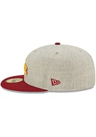 New Era Iowa State Cyclones Mens Grey Heather Patch 59FIFTY Fitted Hat