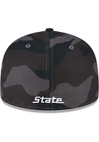 New Era Michigan State Spartans Mens Black Camo 59FIFTY Fitted Hat