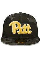 New Era Pitt Panthers Mens Black Camo 59FIFTY Fitted Hat