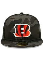 New Era Cincinnati Bengals Mens Black Camo 59FIFTY Fitted Hat