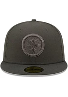 New Era Pittsburgh Steelers Mens Grey Color Pack 59FIFTY Fitted Hat