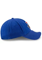 New Era Philadelphia 76ers Blue Back Half 9TWENTY Womens Adjustable Hat