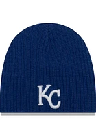 New Era Kansas City Royals Mini Fan Baby Knit Hat - Blue