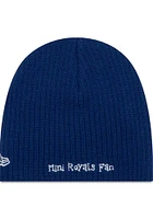 New Era Kansas City Royals Mini Fan Baby Knit Hat - Blue