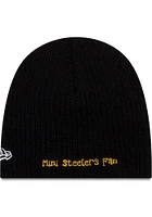 New Era Pittsburgh Steelers Mini Fan Baby Knit Hat - Black