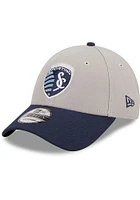 New Era Sporting Kansas City Grey JR The League 9FORTY Youth Adjustable Hat