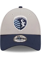 New Era Sporting Kansas City Grey JR The League 9FORTY Youth Adjustable Hat