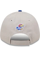 New Era Kansas Jayhawks Grey JR The League 9FORTY Youth Adjustable Hat
