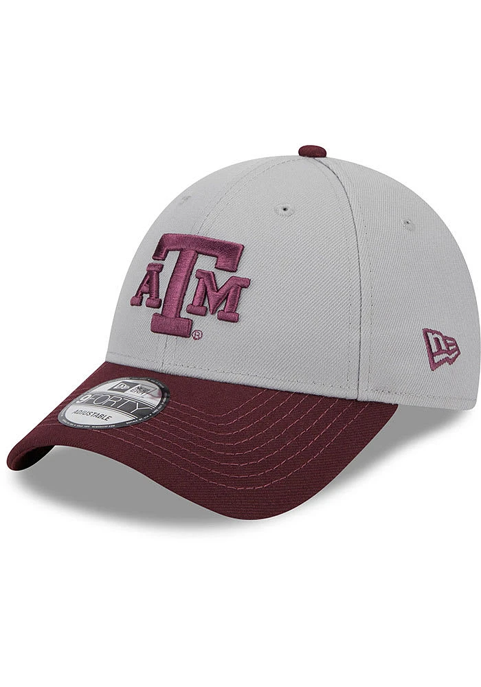 New Era Texas A&M Aggies Grey JR The League 9FORTY Youth Adjustable Hat