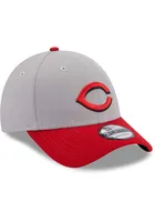 New Era Cincinnati Reds Grey JR The League 9FORTY Adjustable Toddler Hat