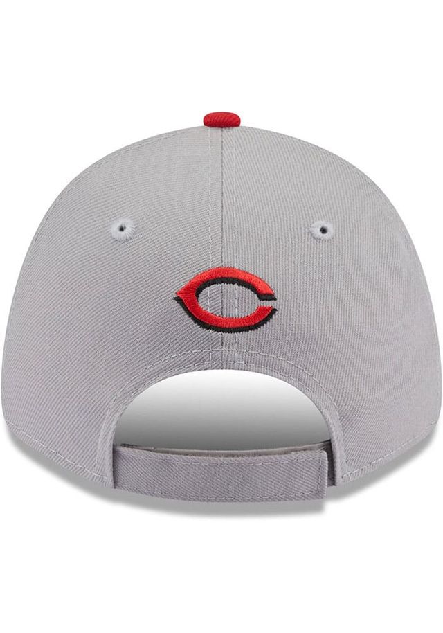 New Era Cincinnati Reds Grey JR The League 9FORTY Adjustable Toddler Hat