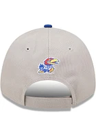 New Era Kansas Jayhawks Grey JR The League 9FORTY Adjustable Toddler Hat