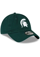 New Era Michigan State Spartans Mens Green Core Classic 2.0 9TWENTY Flex Hat