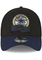 New Era Dallas Cowboys Mens Black 2022 Salute to Service 39THIRTY Flex Hat