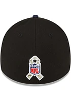 New Era Dallas Cowboys Mens Black 2022 Salute to Service 39THIRTY Flex Hat