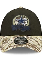 New Era Dallas Cowboys 2022 Salute to Service Trucker 9FORTY Adjustable Hat - Black