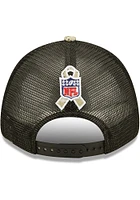 New Era Dallas Cowboys 2022 Salute to Service Trucker 9FORTY Adjustable Hat - Black
