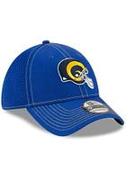 New Era Los Angeles Rams Mens Blue Retro Helmet Neo 39THIRTY Flex Hat