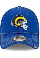 New Era Los Angeles Rams Mens Blue Retro Helmet Neo 39THIRTY Flex Hat