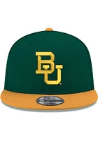 New Era Baylor Bears Green 2T 9FIFTY Mens Snapback Hat