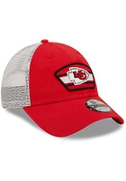 New Era Kansas City Chiefs Logo Patch 9FORTY Adjustable Hat - Red