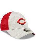 New Era Cincinnati Reds Active 9FORTY Adjustable Hat - Grey