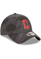 New Era Cleveland Guardians Camo Core Classic 9TWENTY 2.0 Adjustable Hat - Black