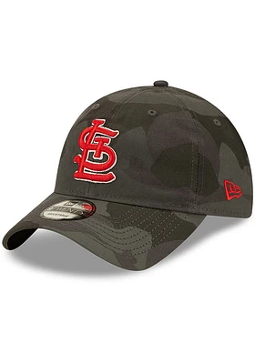 New Era St Louis Cardinals Camo Core Classic 9TWENTY 2.0 Adjustable Hat - Black