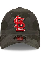 New Era St Louis Cardinals Camo Core Classic 9TWENTY 2.0 Adjustable Hat - Black