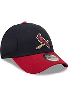 New Era St Louis Cardinals The League Premium Adjustable Hat - Navy Blue
