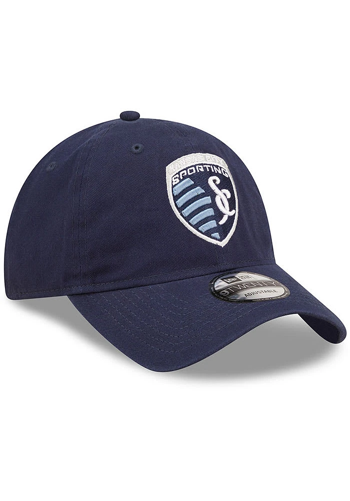New Era Sporting Kansas City Core Classic 2.0 Premium Adjustable Hat - Navy Blue