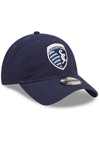 New Era Sporting Kansas City Core Classic 2.0 Premium Adjustable Hat - Navy Blue
