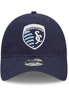 New Era Sporting Kansas City Core Classic 2.0 Premium Adjustable Hat - Navy Blue