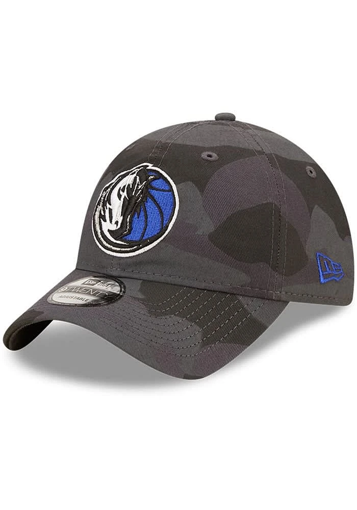 New Era Dallas Mavericks Camo Core Classic 9TWENTY 2.0 Style Adjustable Hat - Black