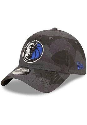 New Era Dallas Mavericks Camo Core Classic 9TWENTY 2.0 Style Adjustable Hat - Black