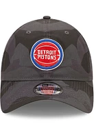 New Era Detroit Pistons Camo Core Classic 9TWENTY 2.0 Adjustable Hat - Black