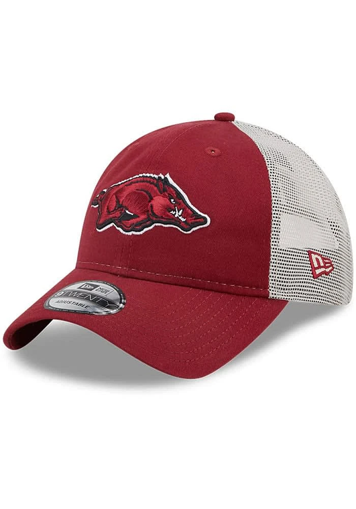 New Era Arkansas Razorbacks Loyal Truck 9TWENTY Adjustable Hat - Maroon