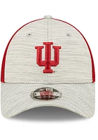 New Era Indiana Hoosiers Active 9FORTY Adjustable Hat - Grey