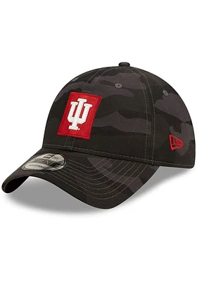 New Era Indiana Hoosiers Camo Core Classic 9TWENTY 2.0 Adjustable Hat - Black