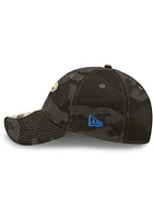 New Era Kansas Jayhawks Camo Core Classic 9TWENTY 2.0 Adjustable Hat - Black