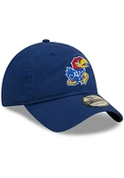 New Era Kansas Jayhawks Core Classic 2.0 Adjustable Hat - Blue
