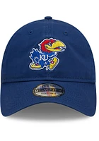New Era Kansas Jayhawks Core Classic 2.0 Adjustable Hat - Blue