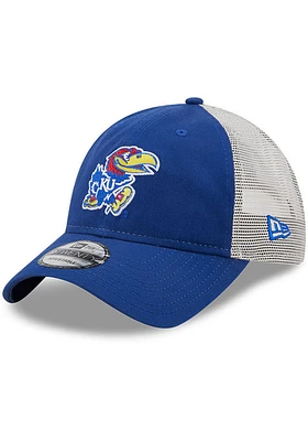 New Era Kansas Jayhawks Loyal Truck 9TWENTY Adjustable Hat - Blue