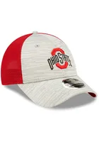 New Era Ohio State Buckeyes Active 9FORTY Adjustable Hat - Grey