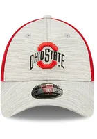 New Era Ohio State Buckeyes Active 9FORTY Adjustable Hat - Grey