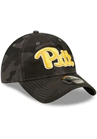 New Era Pitt Panthers Camo Core Classic 9TWENTY 2.0 Adjustable Hat - Black