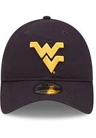 New Era West Virginia Mountaineers Core Classic 2.0 Adjustable Hat - Navy Blue