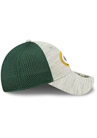 New Era Green Bay Packers Active 9FORTY Adjustable Hat - Grey